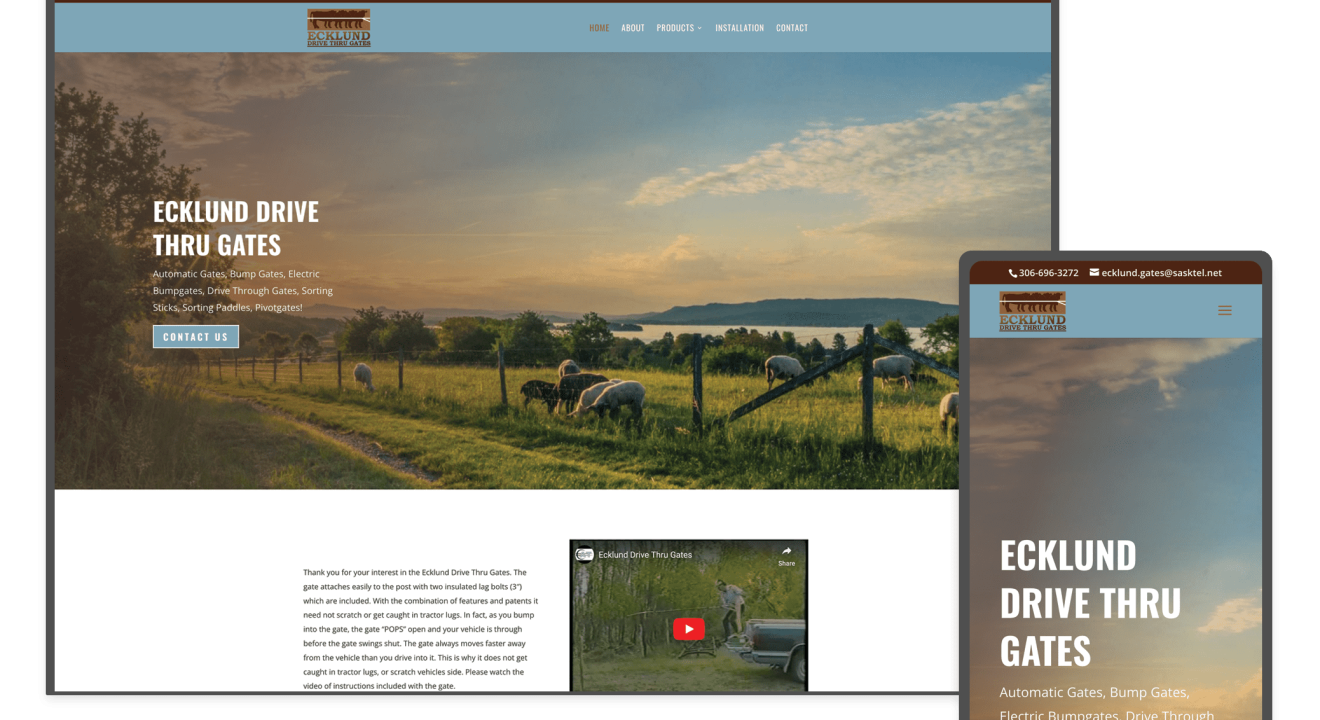 Ecklund Drive Thru Gates in Broadview, Saskatchewan