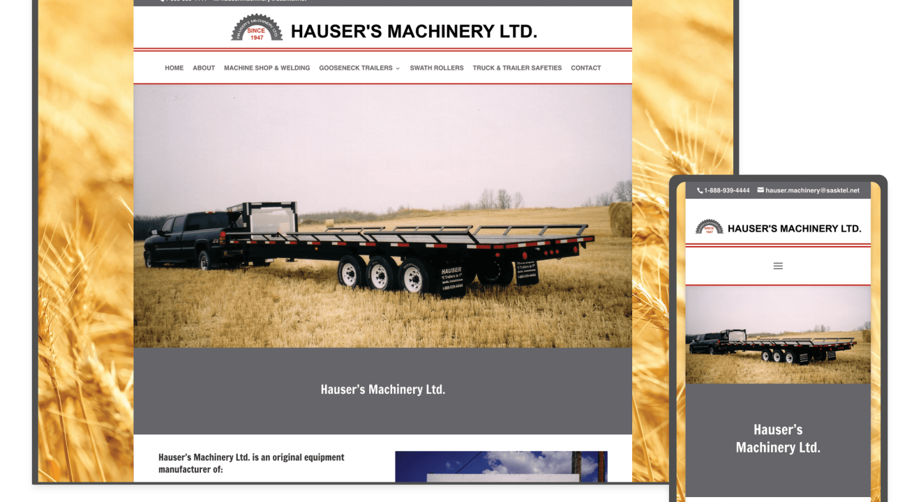 Hauser’s Machinery Ltd. in Melville, Saskatchewan