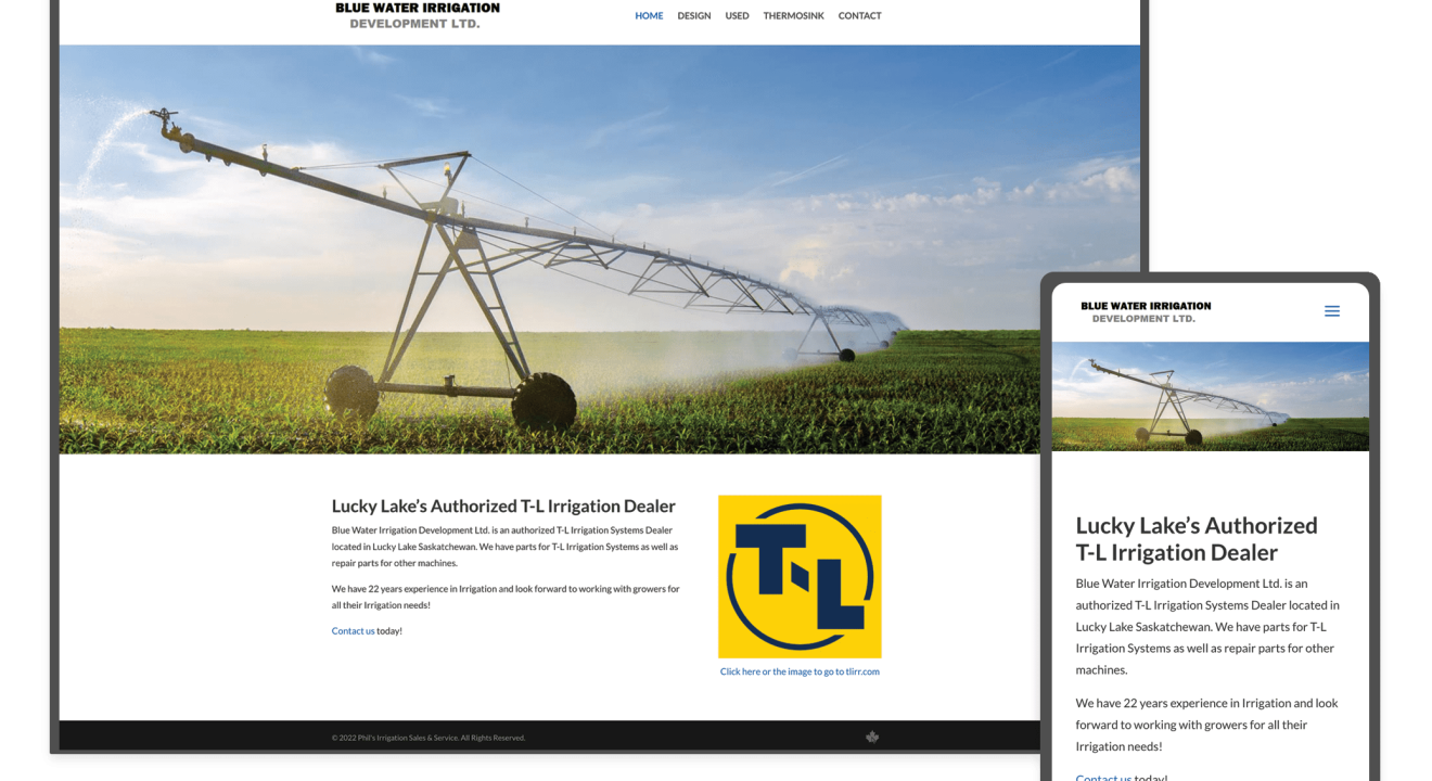 Blue Water Irrigation Development in Lucky Lake, Saskatchewan