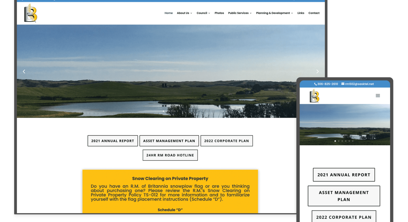 The Rural Municipality of Britannia in Lloydminster, Saskatchewan