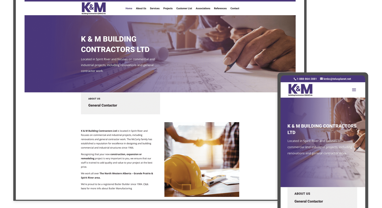 K & M Building Contractors in Spirit River, Alberta