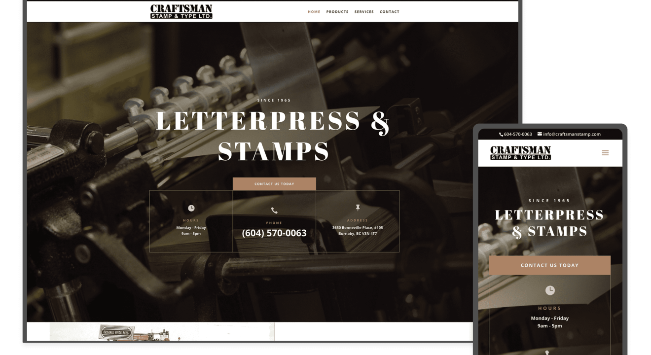 Craftsman Stamp & Type in Burnaby, BC