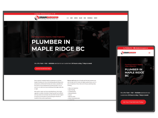 Drain Surgeon Plumbing and Services in Maple Ridge, BC