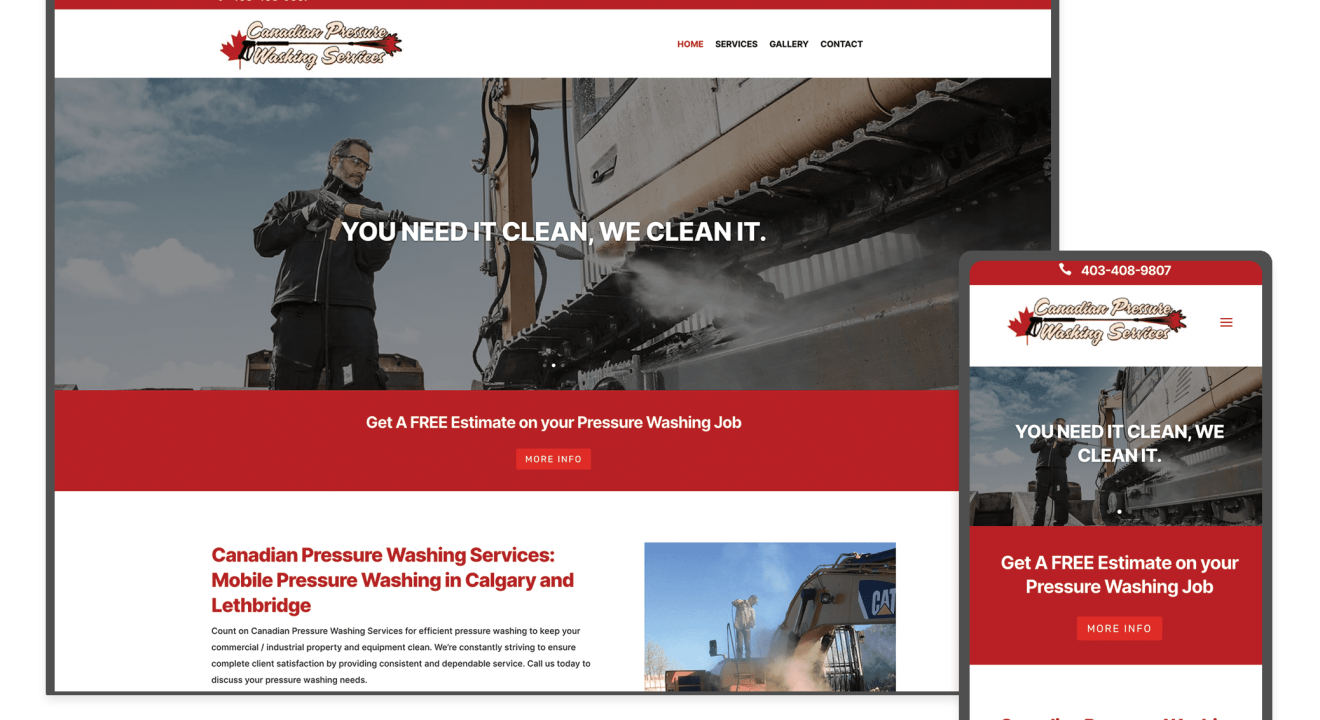 Canadian Pressure Washing Services in Calgary Alberta