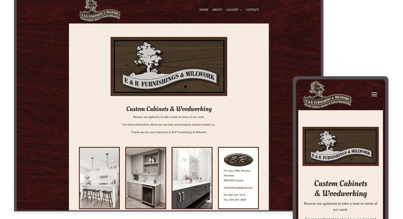 E & R Furnishing and Millwork in Newton Siding, Manitoba