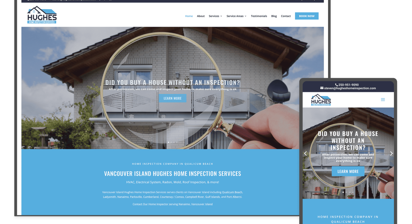 Vancouver Island Hughes Home Inspection Services in Qualicum Beach, BC