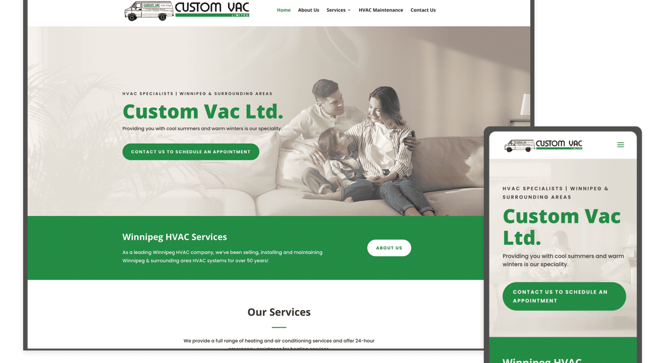 Custom Vac in Winnipeg, Manitoba