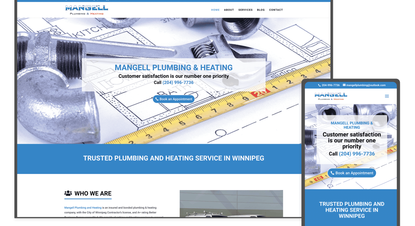 Mangell Plumbing & Heating in Winnipeg, Manitoba