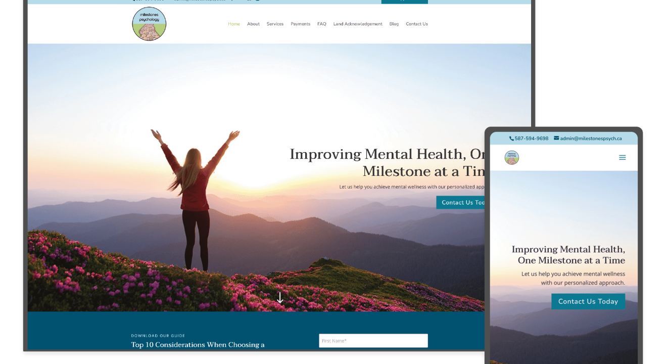 Milestones Psychology in Edmonton, Alberta