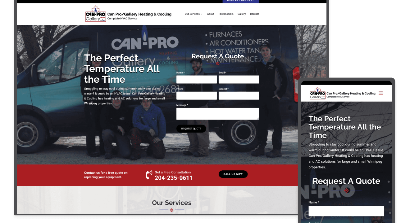 Can-Pro/Gallery Heating and Cooling in Navin, Manitoba