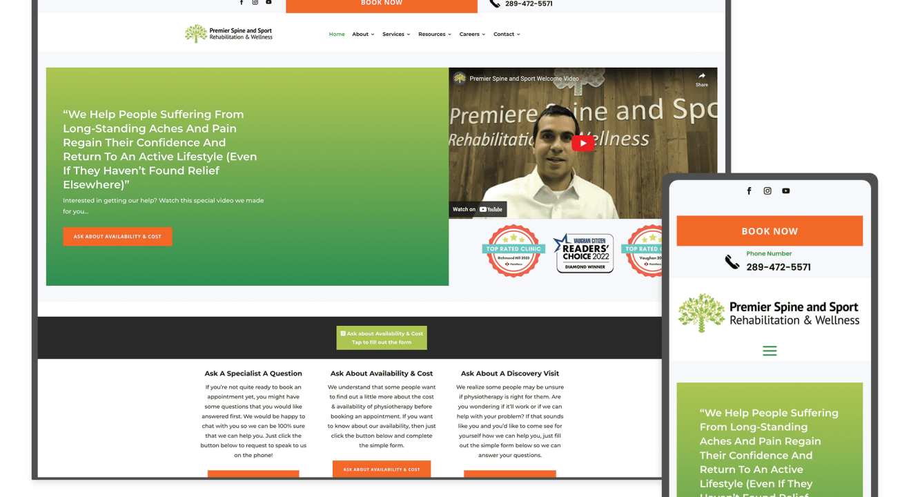 Premier Spine and Sport Rehabilitation & Wellness in Thornhill, Ontario