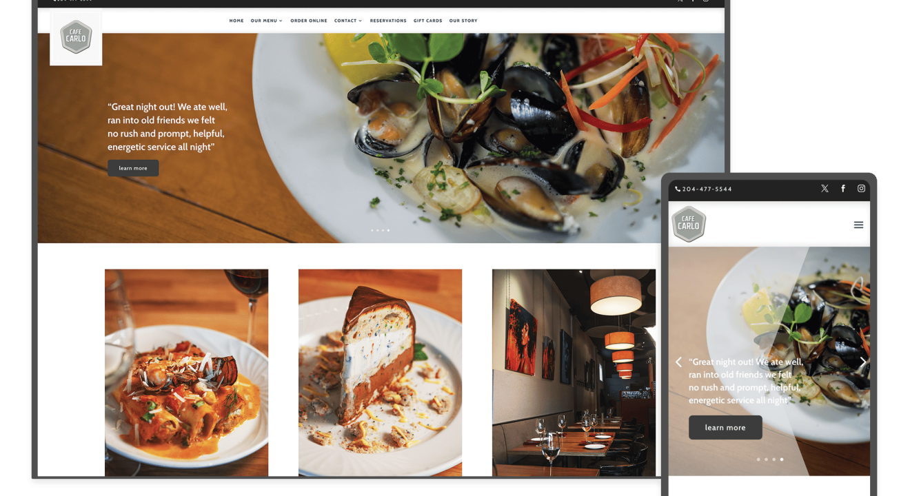 Cafe Carlo in Winnipeg, Manitoba